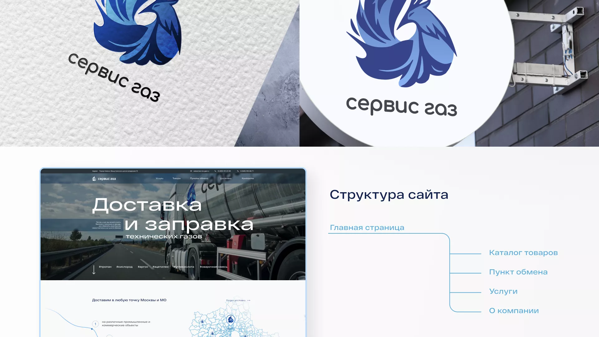 Создание сайта компании «Сервис газ» в Кушве