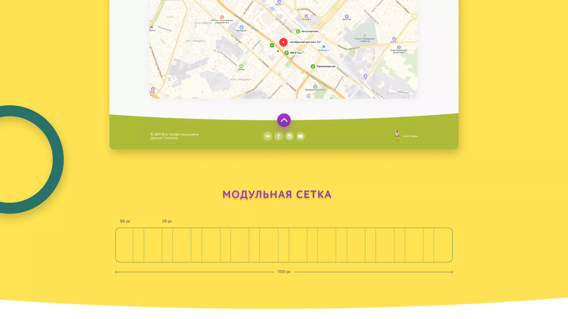 Разработка сайта детского активити-клуба «Домик гномика» в Кушве