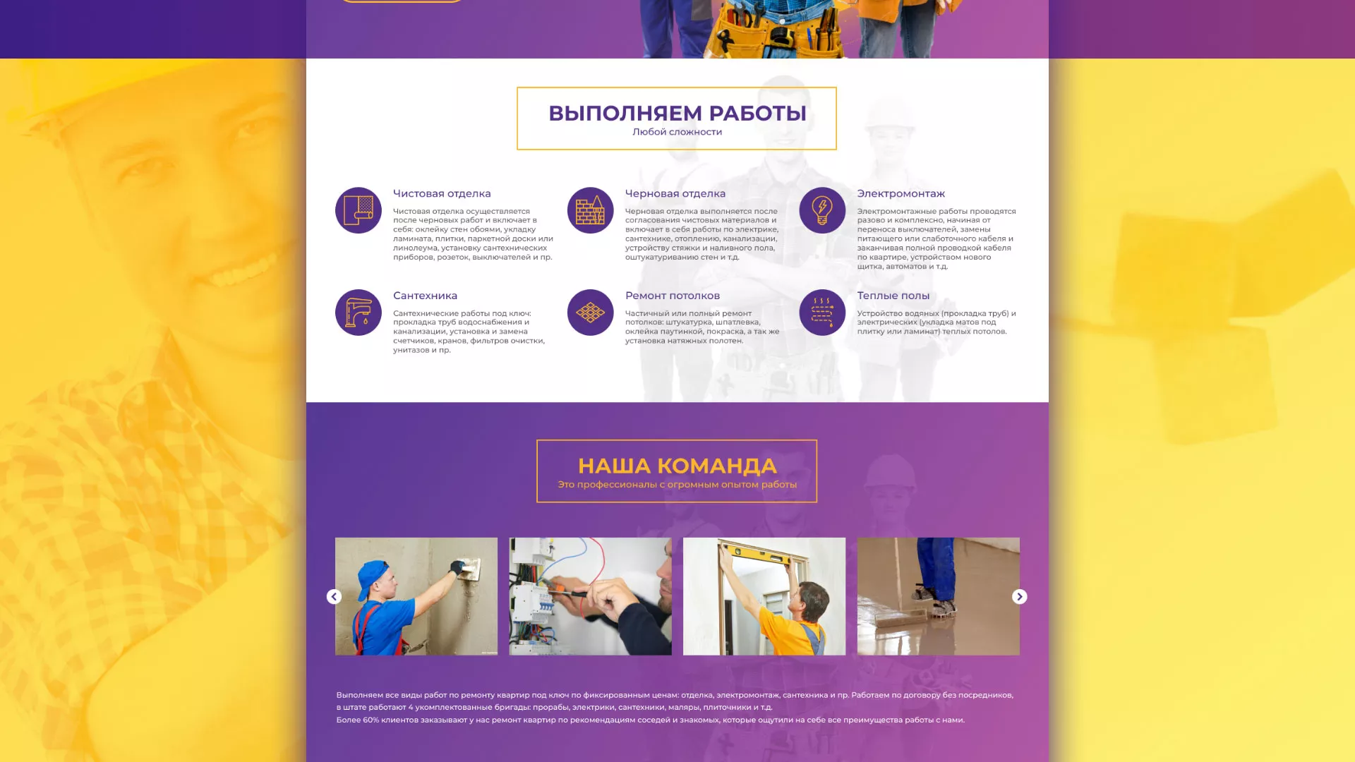 Разработка сайта строительной компании «Милана-Строй» в Кушве